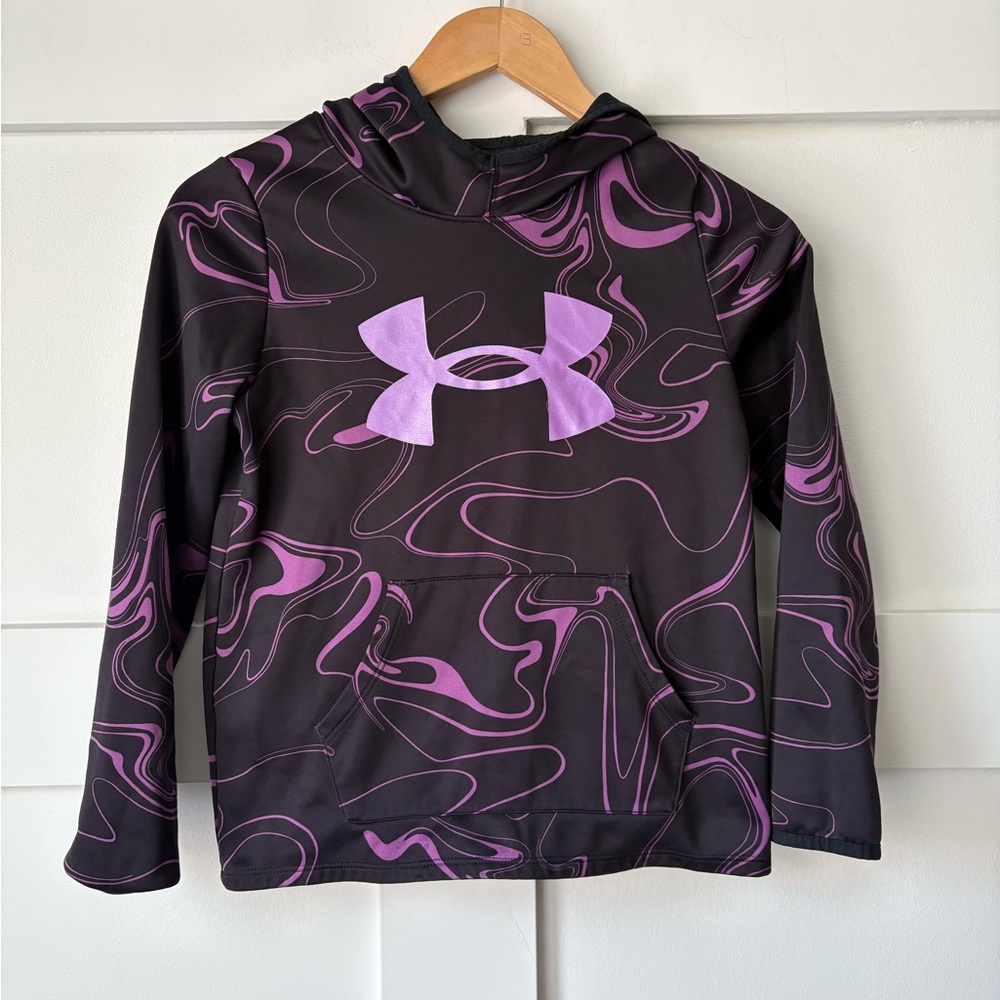 Under Armour • Girls Black and Purple Hoodie • Size M